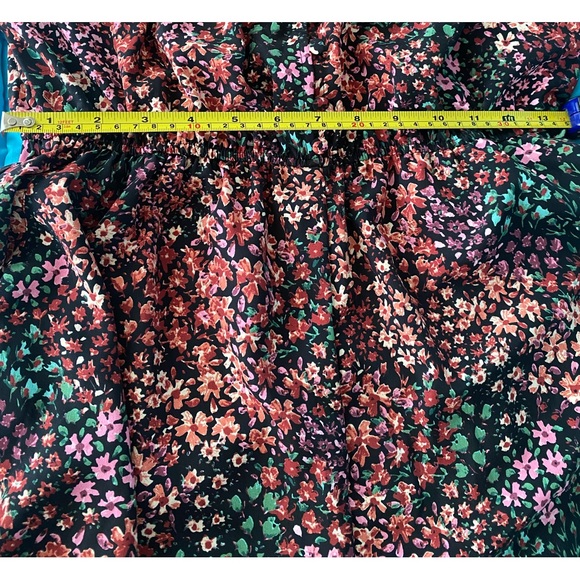 Zara Floral Print Full Length V-Neck Jumpsuit Size L - Picture 9 of 9
